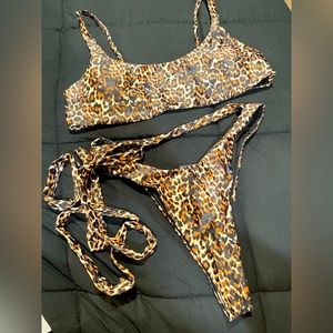 NEW Matte Collection bikini cheetah print